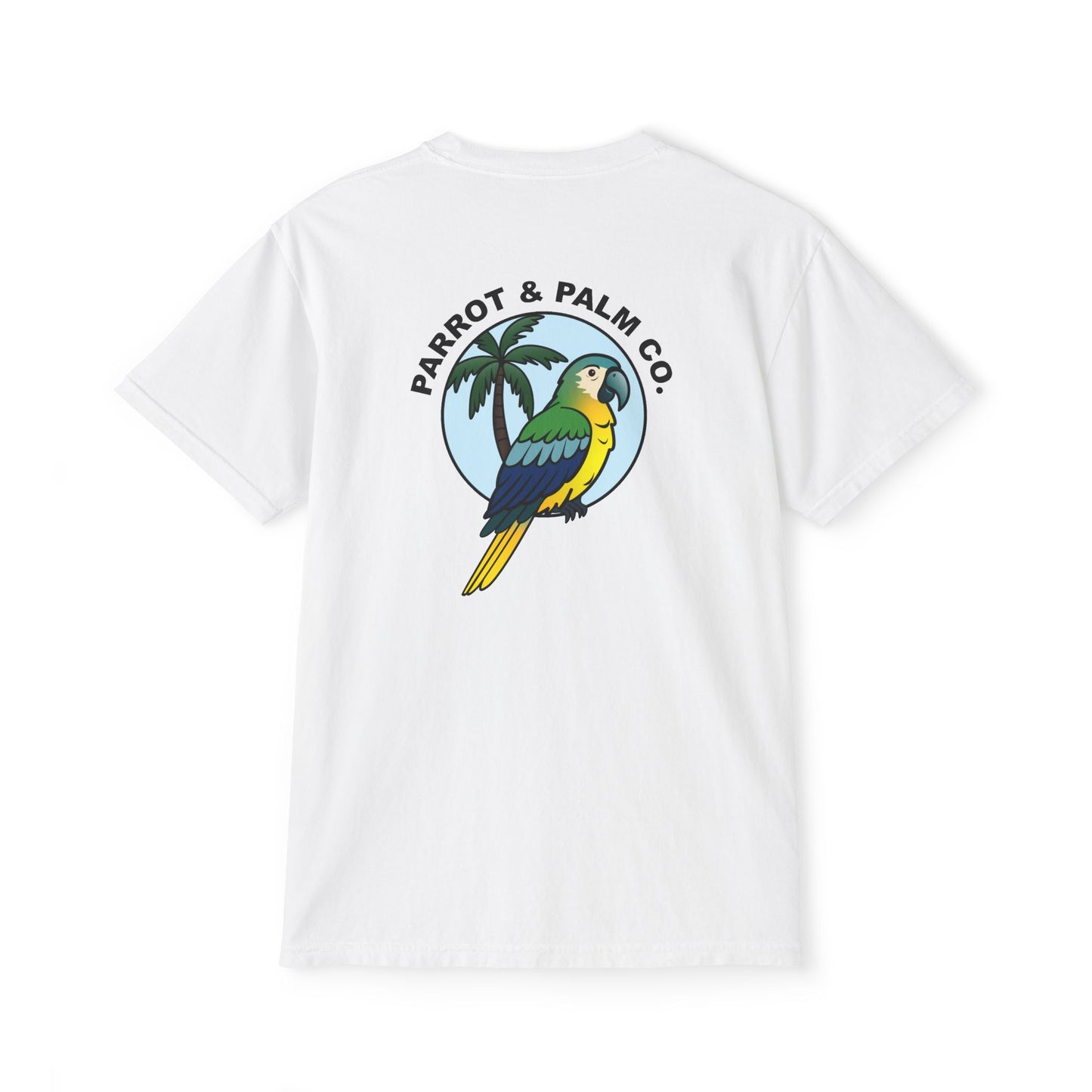 P & P Blue Parrot Pocket T-Shirt