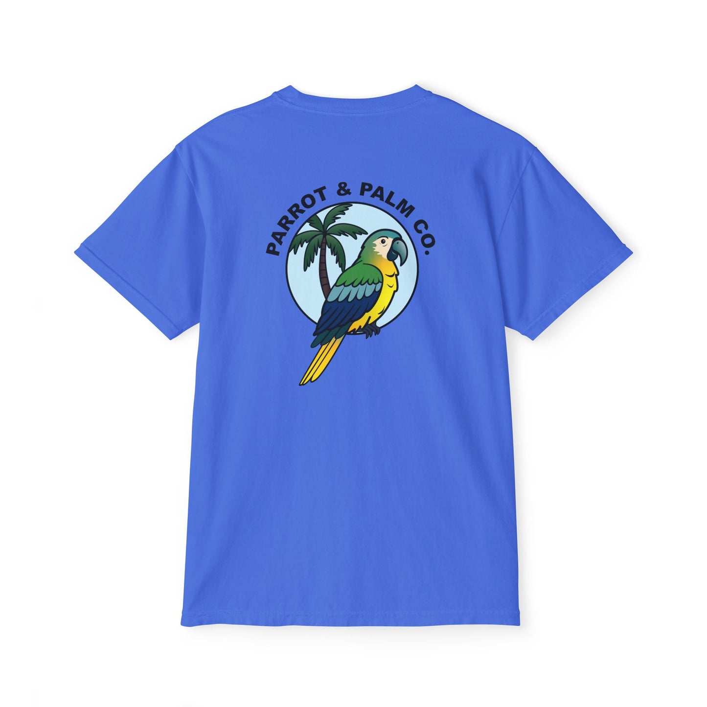 P & P Blue Parrot Pocket T-Shirt