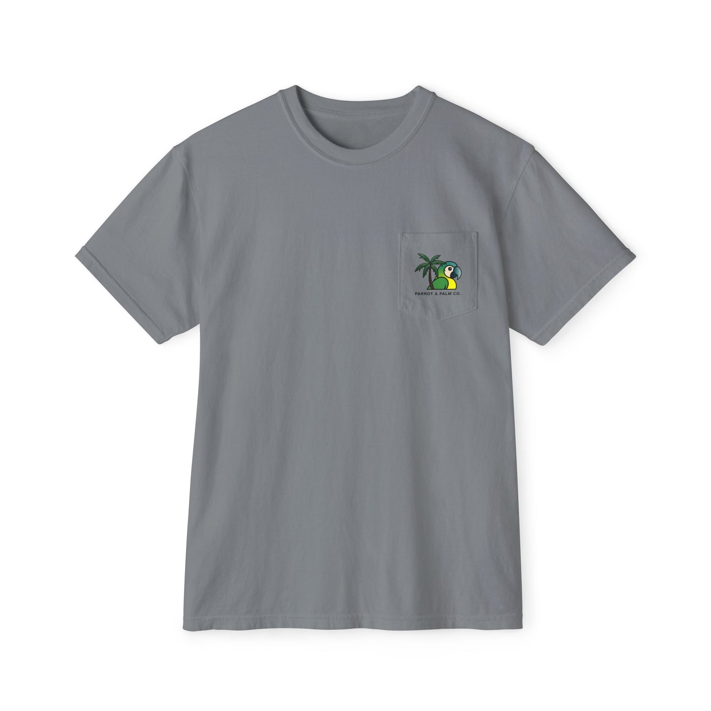 P & P Blue Parrot Pocket T-Shirt
