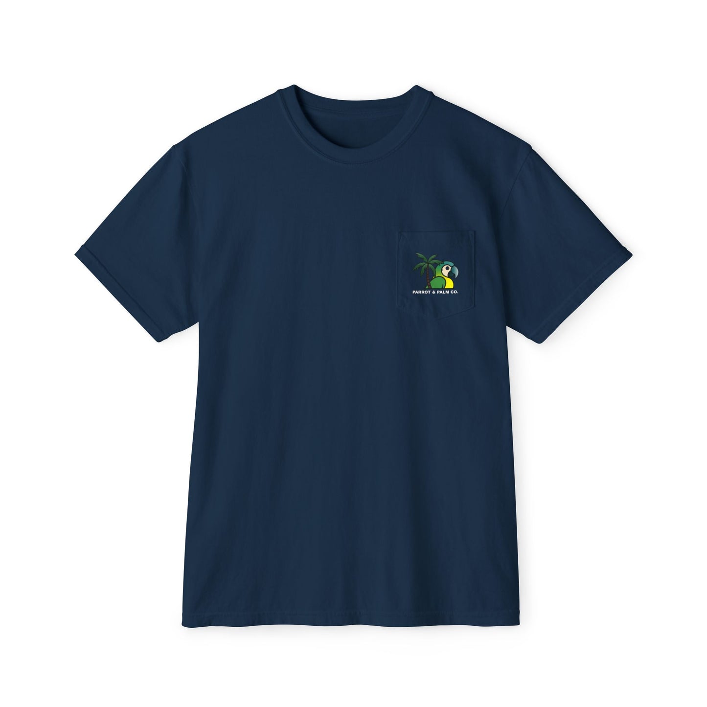 P & P Blue Parrot Pocket T-Shirt