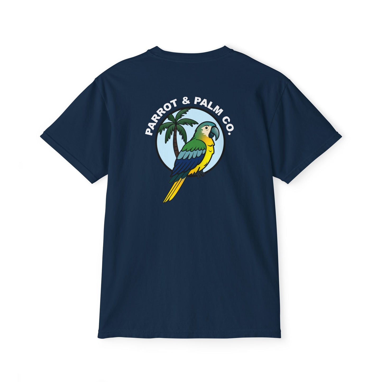 P & P Blue Parrot Pocket T-Shirt
