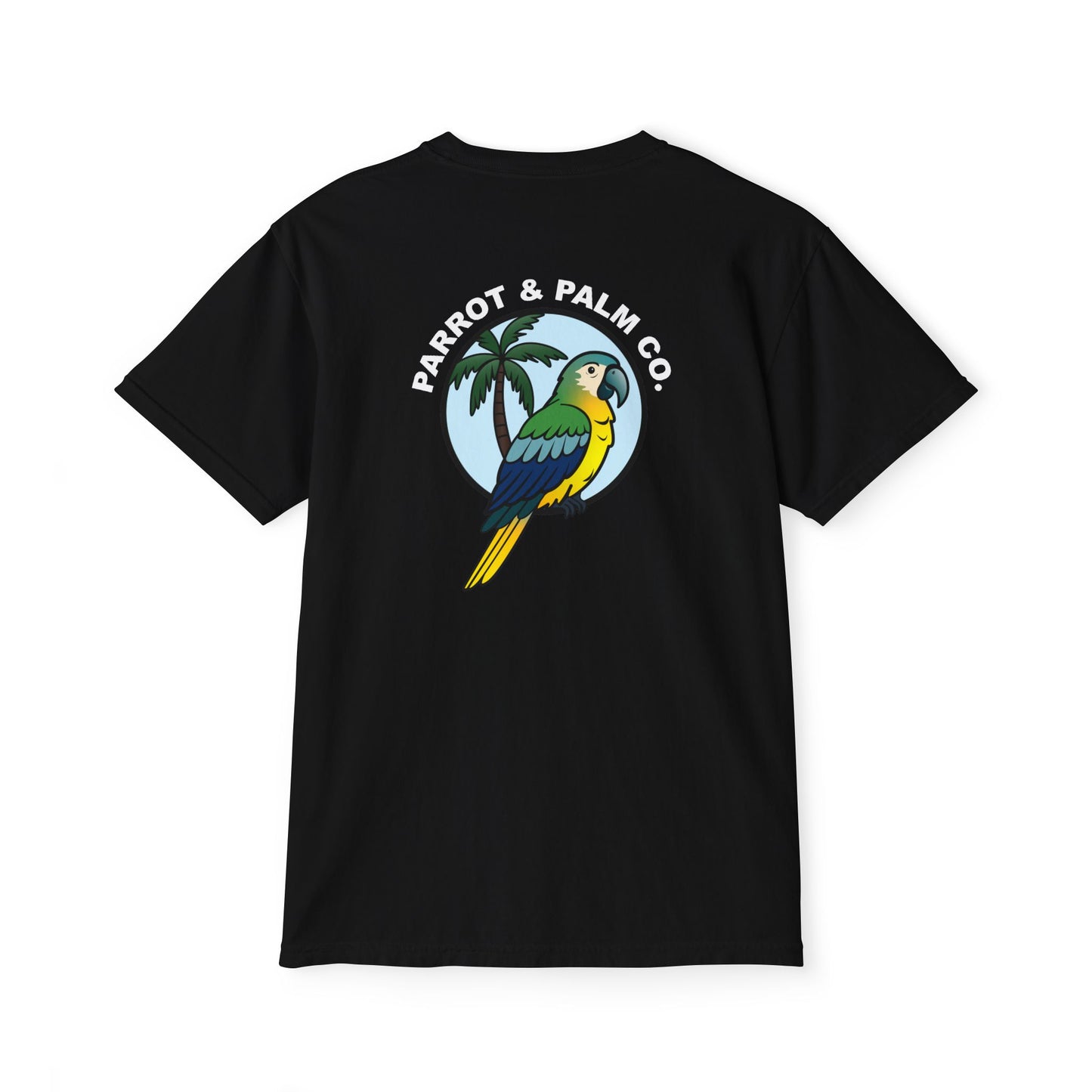 P & P Blue Parrot Pocket T-Shirt