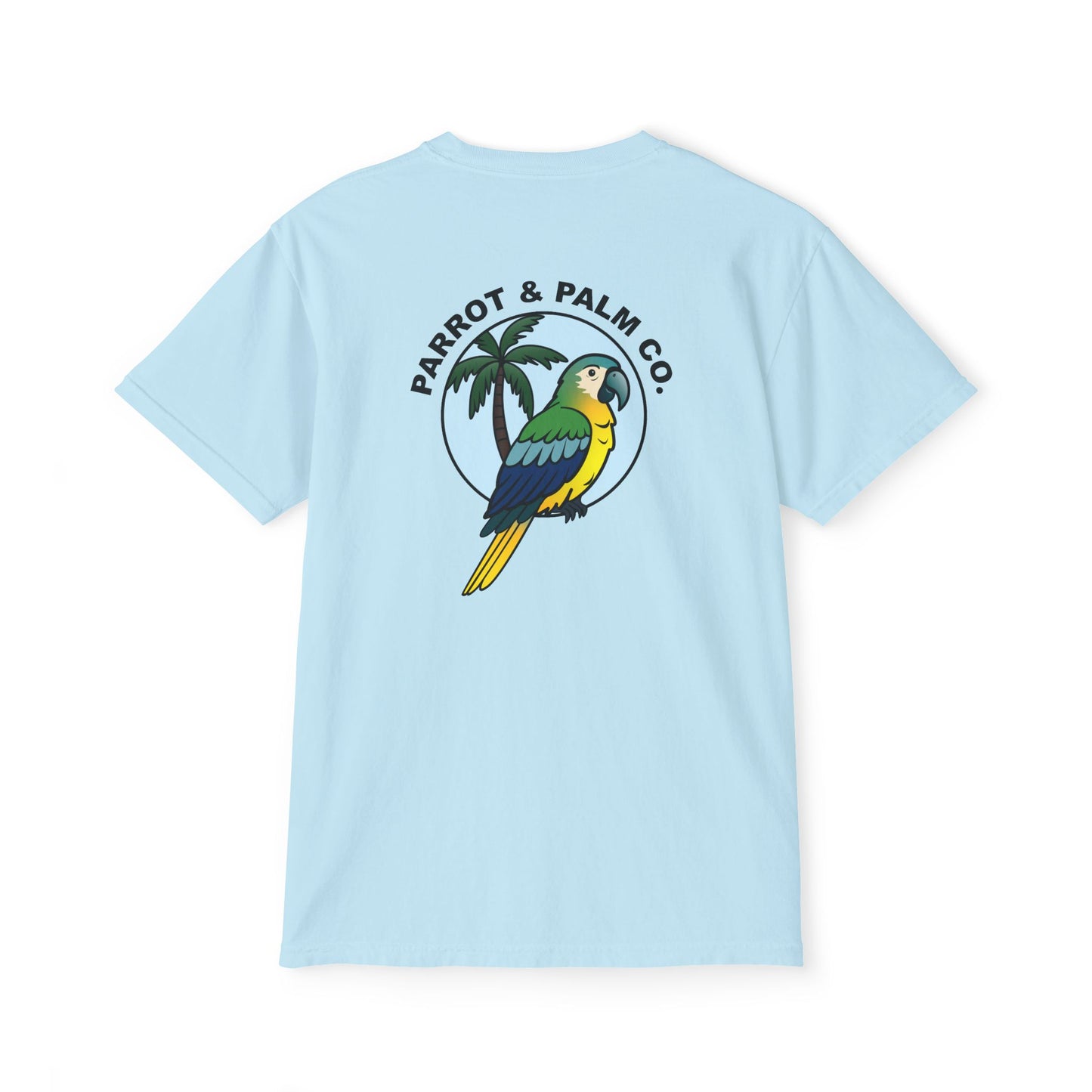 P & P Blue Parrot Pocket T-Shirt