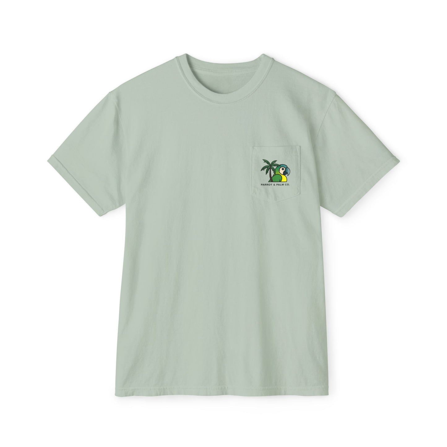 P & P Blue Parrot Pocket T-Shirt