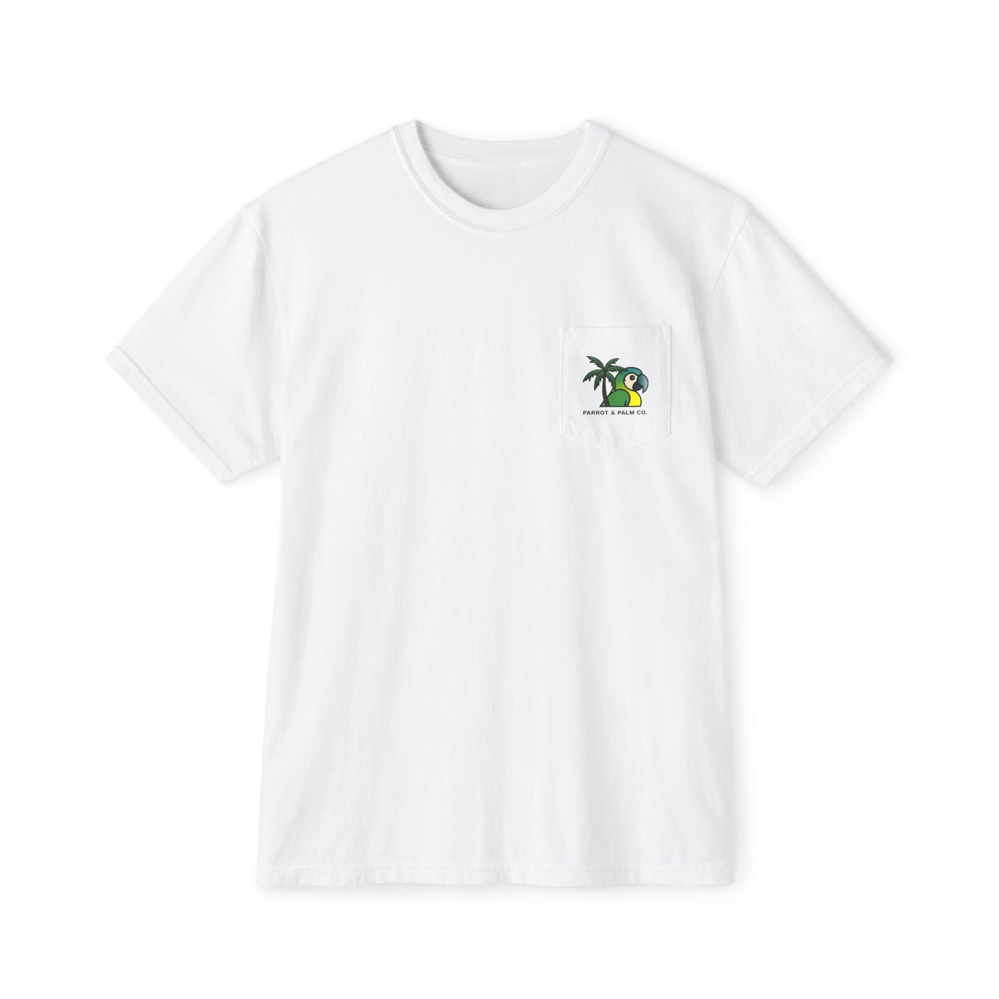 P & P Blue Parrot Pocket T-Shirt