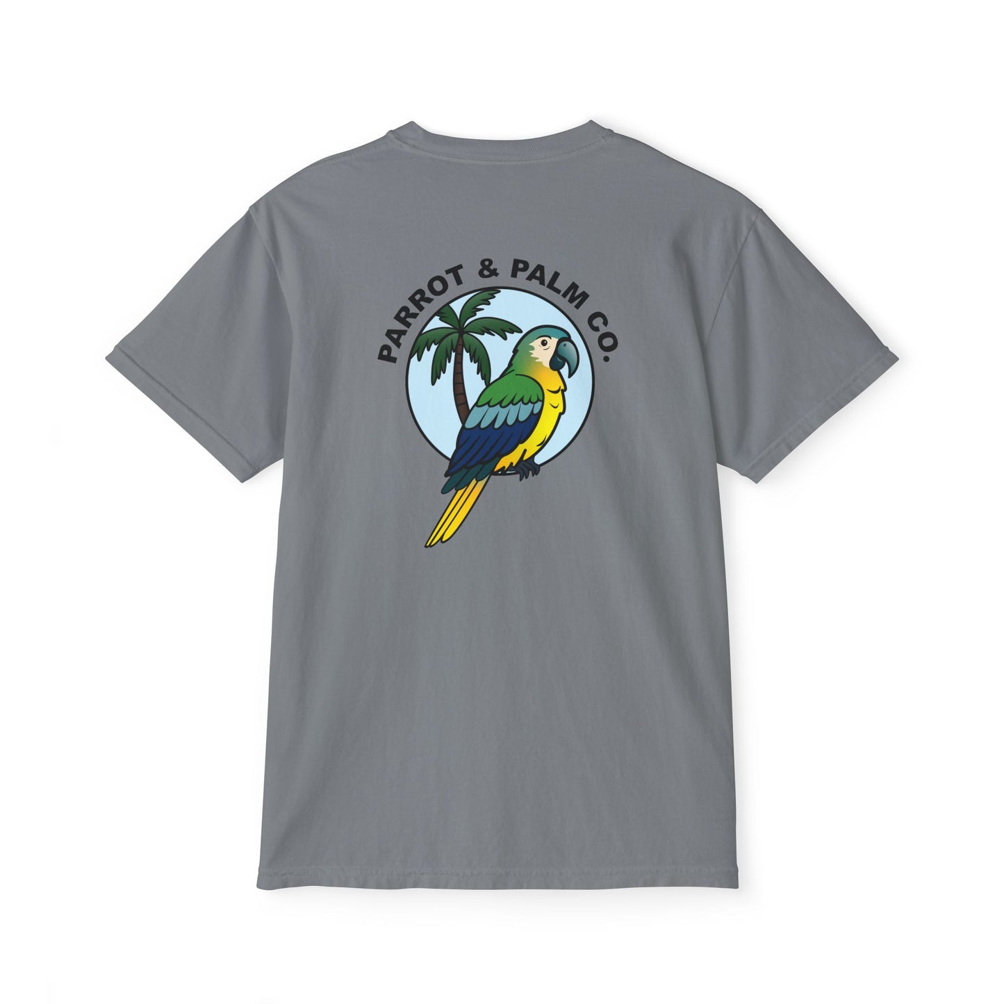P & P Blue Parrot Pocket T-Shirt