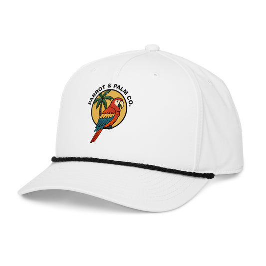 P&P White Rope Hat (Red Parrot)